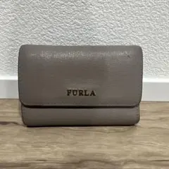 FURLA グレー 三つ折り財布