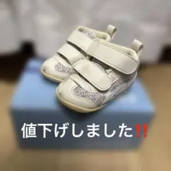 ASICS ベビーシューズ 花柄　12.5センチ