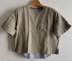 FREAK'S STORE サーマルレイヤード　カーキ Tシャツ サイズ110