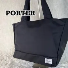 PORTER GIRL ムース　トートバッグ　ナイロン　ブラック