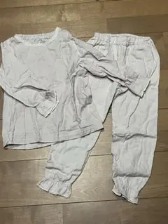 ⭐︎美品⭐︎120㎝ パジャマ 上下セット 女の子 リボン フリル 綿100%