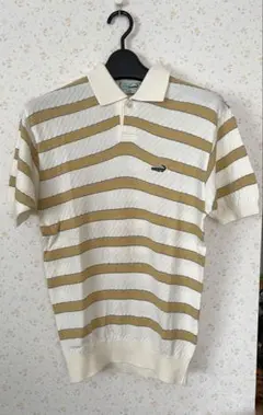 Lacoste ストライプ ポロシャツ Mサイズ