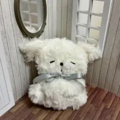 【ハンドメイドぬい】　犬界の眠り姫　くぅちゃん　ホワイトver.
