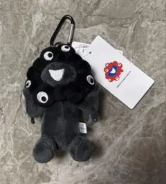 大阪万博2025 EXPO2025 黒ミャクミャク 座りぬいぐるみ　カラビナ付き