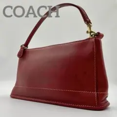 OLD COACH オールドコーチ 9311 アクセサリーポーチ レザー レッド
