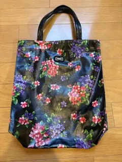 【FEILER】 花柄 ハンドバッグ 黒