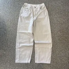 グ*ツ様 【300円オークション】00s ベルメゾン ワイドデニムパンツ ホワイのサムネイル