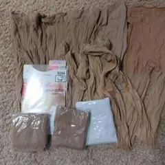 ストッキング 使用済み肌色 まとめ売り 新品未使用あり 掃除用ベージュ