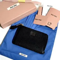 miu miu unborn carf leather wallet - メルカリ