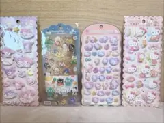 【正規品4点SET】サンリオ　コットンパフィーシール含