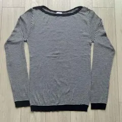 【新品】ルトロワ Letroyes ボーダー ボートネックシャツ カットソー L
