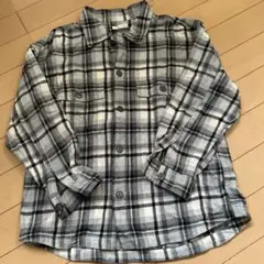 GU 長袖チェックシャツ　140cm