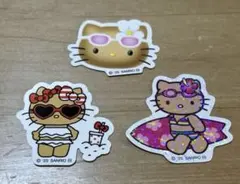 スウィート　付録　日焼け　ハローキティ　ステッカー　3種類セット