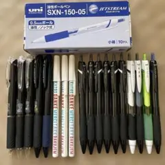 【未使用品】三菱uni JETSTREAMボールペン 多色5本／単色10本セット
