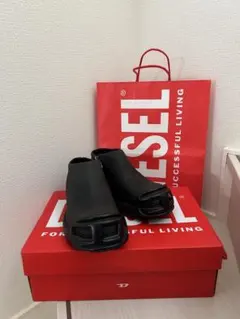 DIESEL カウレザーローチェルシーブーツ 27cmのサムネイル
