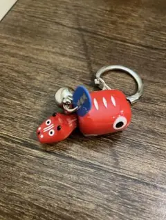 赤べこ 鈴付き　キーホルダー 福島県