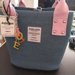Jolie Joli デニムブルー ショルダーバッグ