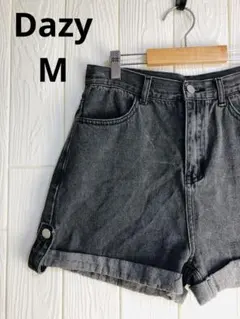 Dazy ダークグレー ロールアップショートパンツ Mサイズ コットン100%