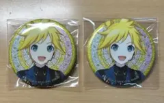 プロセカ あんスタコラボ グリッター缶バッジ グリ缶 鏡音レン 2点セット