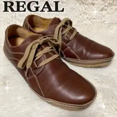REGAL レザースニーカー ブラウン レースアップ レザーシューズ リーガル