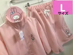 【マイメロディ✖️にしむらゆうじ】ジャージL上下ピンク半袖半パン刺繍のサムネイル
