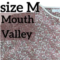 【美品】Mouth Valley 小花柄 ロングワンピース M レトロ ピンク系