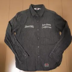 BEN DAVIS エンブロイダリーシャツ M グレー