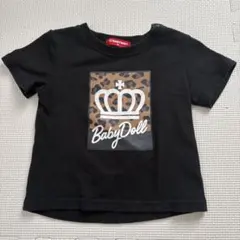 BABYDOLL ヒョウ柄 クラウン Tシャツ 80cmのサムネイル