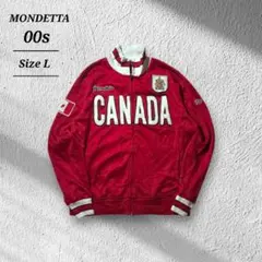 00sMONDETTAトラックジャケットy2kジャージCanada刺繍ワッペンL