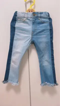 petit main デニムボトムス サイズ110 フリンジ裾