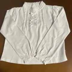 組曲 KUMIKYOKU キッズ ブラウス カットソー L 120 〜130 白