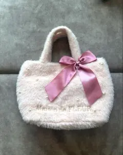 Maison de FLEUR ファーパールリボンバッグ