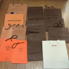 ルイビトン、エルメス　ショップ袋　13枚セット