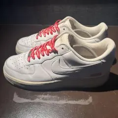 Nike Air Force 1 ホワイト レッド靴紐