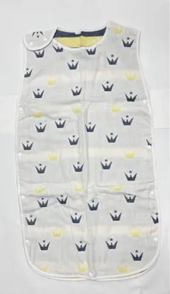 ベビースリーパー キッズ ガーゼ 6重 秋 冬 通年用 星と王冠柄