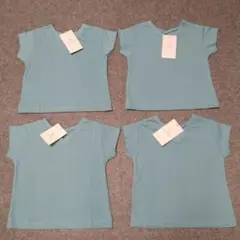 branshes ブランシェス【プチプラ】背中クロスTシャツ　4枚セット