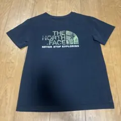 ノースフェイス THE NORTH FACE Tシャツ 迷彩ロゴ ブラック