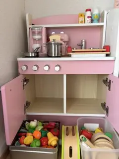 KidKraft 木製おままごとキッチン ピンク 大型 引き取り限定（新座 