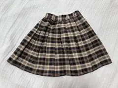 アーバンチェリー　チェック柄 プリーツスカート 120