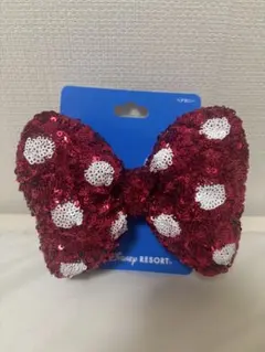 ミニーちゃん ヘアゴム リボン レッド