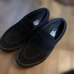 バンズ　VANS ローファー　スエードスニーカー　黒　25㎝