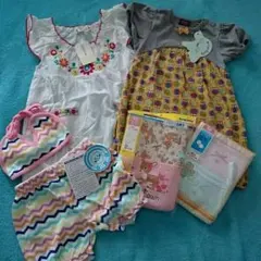 新品(一部難有)☆女の子用・夏活躍90cm５点セット‼