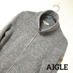 ★AIGLE★エーグル フリースジャケット グレー　Lサイズ