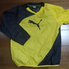 140　PUMA 長袖ピステ イエロー/ブラック 140サイズ 雨　リベルタ