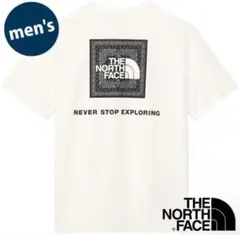 【新品】ノースフェイス　バンダナスクエアロゴティー NT32446 ホワイトL
