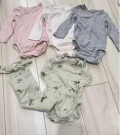 H&M 新生児　ロンパース　お出かけか着　4点セット）