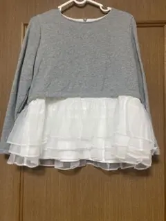 【９月６日まで掲載】　フィットモア　チュールスウェット　グレー　フリーサイズ