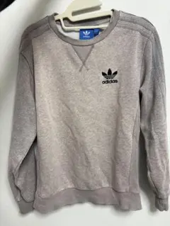 adidas グレー クルーネック トレーナー M