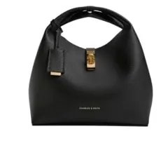 CHARLES & KEITH ブラックハンドバッグ