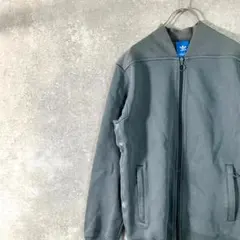 adidas　トラックジャケット　トレフォイルロゴ　プリント　コットン